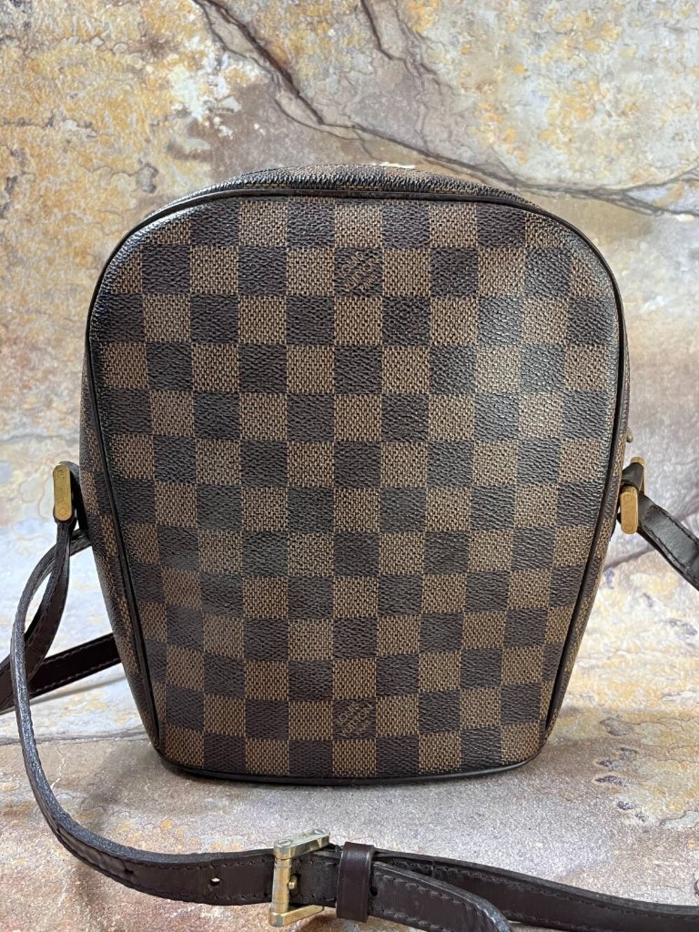 Louis Vuitton Ipanema PM Shoulder Bag Damier Ebene Crossbody - Picture 2 of 11